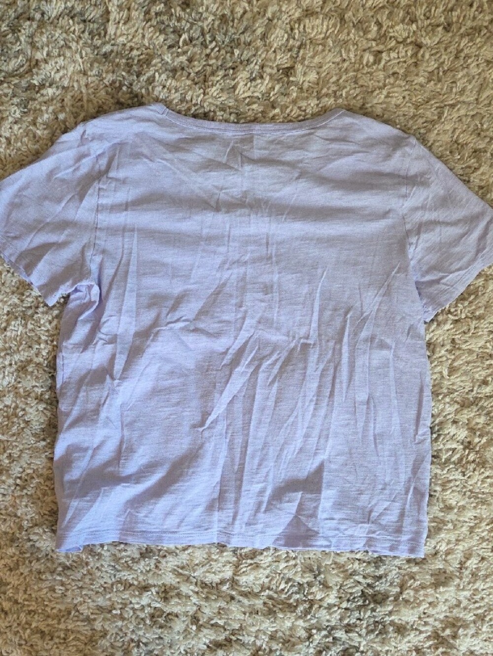 Old Navy Light Lavender V-Neck Short Sleeve Tee - Picture 3 of 3